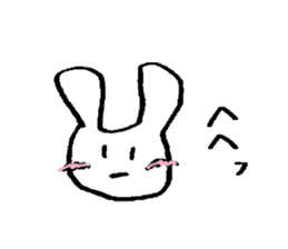 very common rabbit sticker #14127851