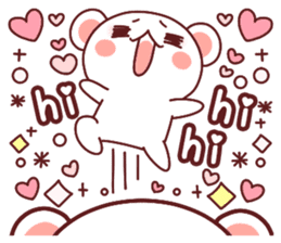 Fluffy Bear most Lovely 40set sticker #14128064