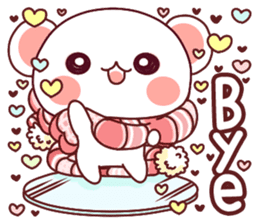Fluffy Bear most Lovely 40set sticker #14128065
