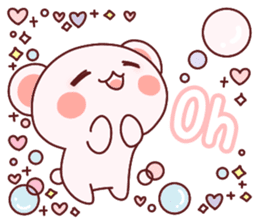 Fluffy Bear most Lovely 40set sticker #14128078