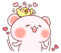 Fluffy Bear most Lovely 40set sticker #14128082