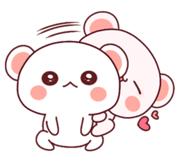 Fluffy Bear most Lovely 40set sticker #14128083