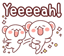 Fluffy Bear most Lovely 40set sticker #14128084