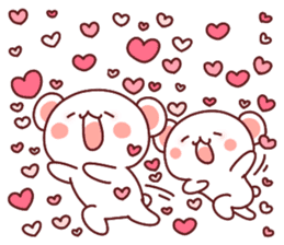 Fluffy Bear most Lovely 40set sticker #14128085