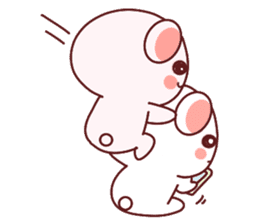 Fluffy Bear most Lovely 40set sticker #14128088