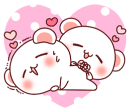 Fluffy Bear most Lovely 40set sticker #14128091
