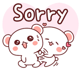 Fluffy Bear most Lovely 40set sticker #14128093