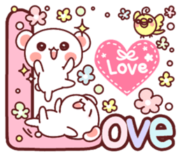 Fluffy Bear most Lovely 40set sticker #14128098