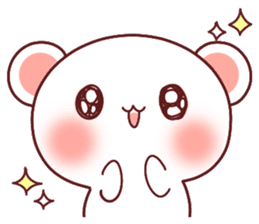 Fluffy Bear most Lovely 40set sticker #14128099