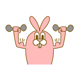 Medium mammal pink9 sticker #14128284