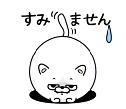 Cat eyes are not laughing3 sticker #14128763