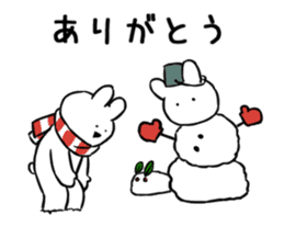 Extremely Rabbit Animated [winter] sticker #14128887