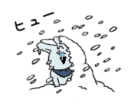 Extremely Rabbit Animated [winter] sticker #14128890
