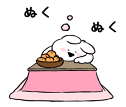 Extremely Rabbit Animated [winter] sticker #14128900