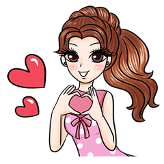 Happy cute girl version2