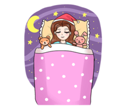 Happy cute girl version2 sticker #14129655