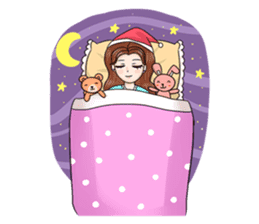 Happy cute girl version2 sticker #14129655