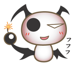 The devil and the angel mushroom sticker #14129710