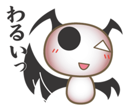 The devil and the angel mushroom sticker #14129715