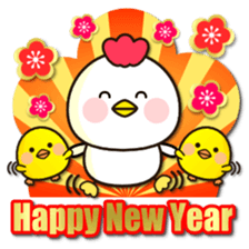 Zodiac sticker Rooster year version sticker #14130024