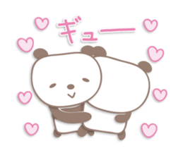 Pastel cute panda sticker sticker #14130376