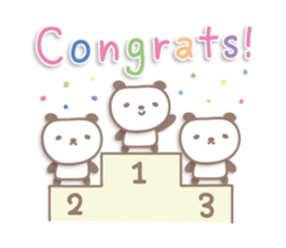 Pastel cute panda sticker sticker #14130396