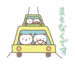 Pastel cute panda sticker sticker #14130397