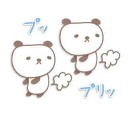 Pastel cute panda sticker sticker #14130412