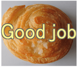 Add words to bread's pictures sticker #14131080