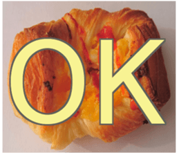 Add words to bread's pictures sticker #14131082