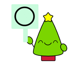 Snowman and tree 2 sticker #14131612