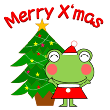 Daily conversation stamp frog winter sticker #14131712