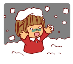 Smail!A girl with bobbed hair2 sticker #14132027