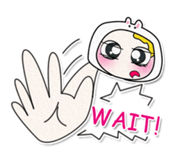 ..Hello! My name is Yamada..>_< sticker #14132203