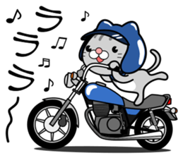 Cat rider Sticker sticker #14132345