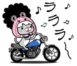 Cat rider Sticker sticker #14132346