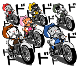 Cat rider Sticker sticker #14132348