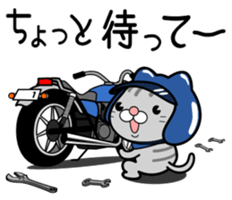 Cat rider Sticker sticker #14132352