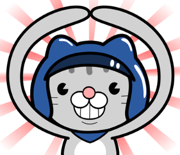 Cat rider Sticker sticker #14132353