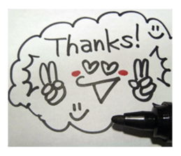 Handwriting wind reaction. sticker #14132919