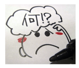 Handwriting wind reaction. sticker #14132948