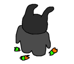 Rabbit to a little angry 2 sticker #14133477