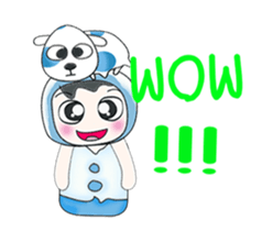 ...Mr. Sawamura and dog...^_^ sticker #14133615