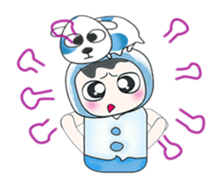 ...Mr. Sawamura and dog...^_^ sticker #14133620