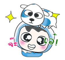 ...Mr. Sawamura and dog...^_^ sticker #14133632