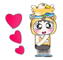 ..Mr. Koro and bird..^_^! sticker #14134740