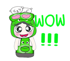 ..Mr. Taro.. and cat. sticker #14134903