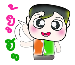 Hello my name is Kururu. ^__^ sticker #14136095