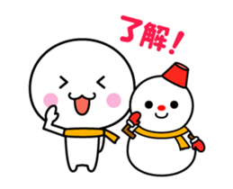 Animation of white thing (winter) sticker #14136401