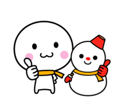 Animation of white thing (winter) sticker #14136408